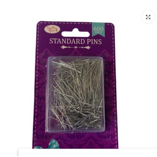 Pack of 600 Standard Steel Pins
