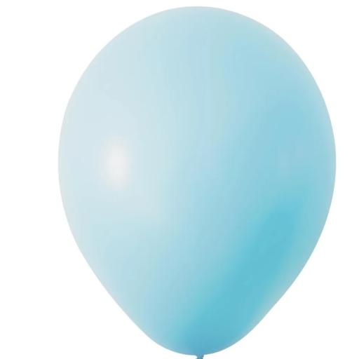 Macaron Blue Latex Balloon - 12 inch - Pk 100