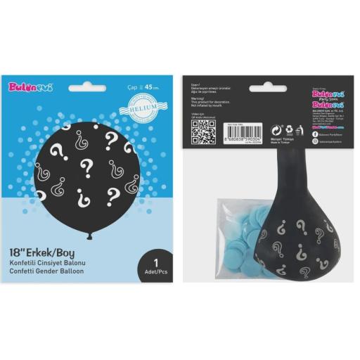Balonevi Gender Reveal Balloon - Boy - 18 Inch