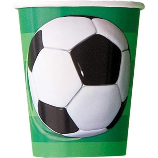 Football Paper Cups 8pk