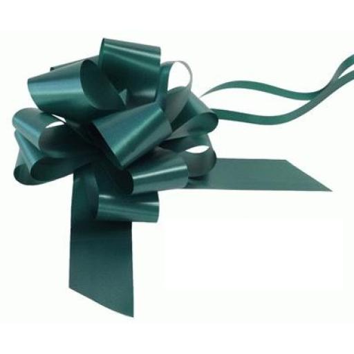 20 Hunter Green Pull Bows (50mm)