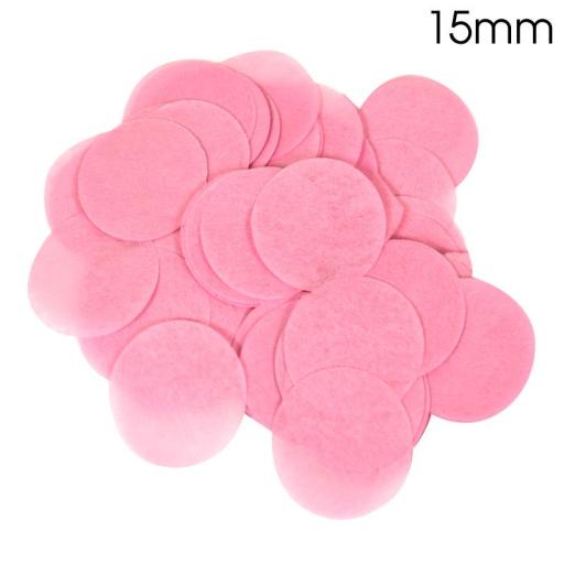 Tissue Paper Confetti Round 15mm x 14g Lt. Pink