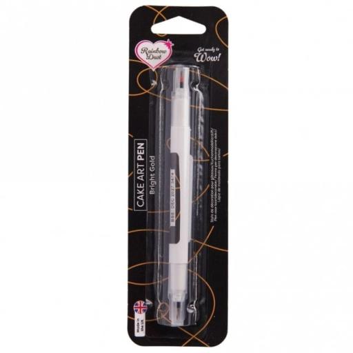 Bright Gold - Double Ended Cake Art Pen 5g