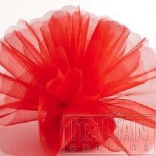 Crystal Net Scalloped Red