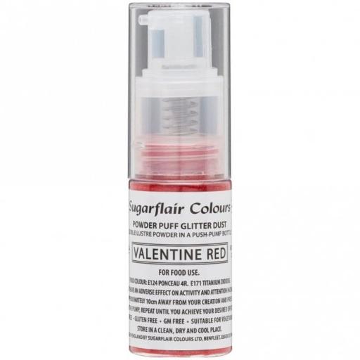 Valentines Red - Powder Puff Glitter Dust Spray 10g