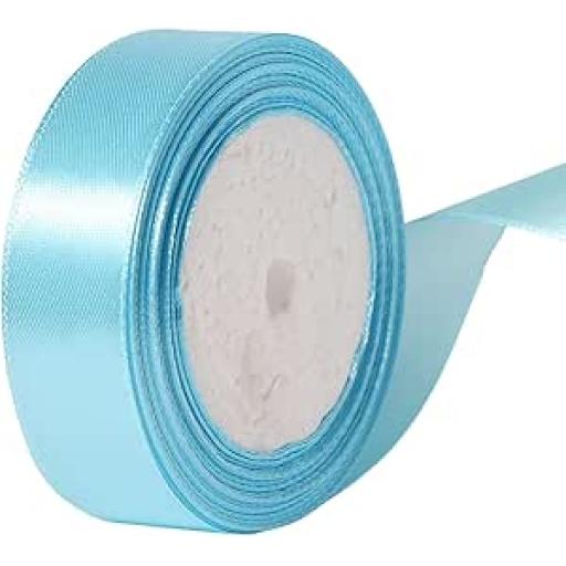 Sky Blue  Polyester Satin Ribbon  23Mm x1M
