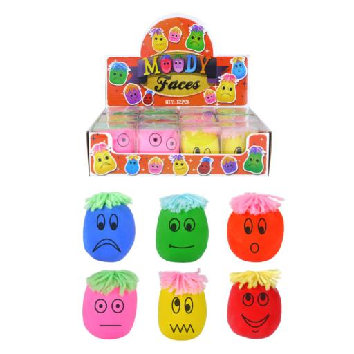 Moody Squeeze Faces (6cm) Assorted Designs