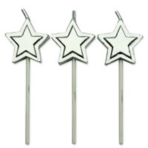 PME 8 Silver Star Candles