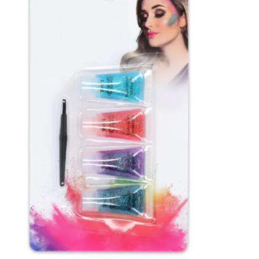 Set face paint Glitter gel